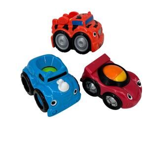 Fisher Price Lil Zoomers Lot of 3 Roller Ball Race Car Jungle Safari Vehicles
